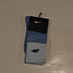 Nike Mid Crew Sock Unisex Blue/White NWT Single Pair Size L (8-12) (42-46)
